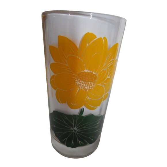 MCM Peanut Butter Drinking Juice Glass Boscul Tumbler American Lotus 5" #3 - Picture 4 of 5